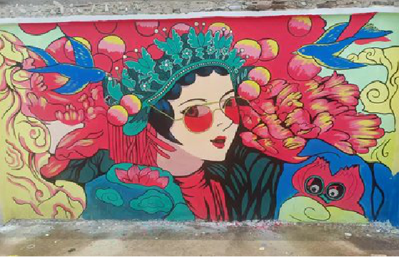 东兰墙体彩绘-网红墙