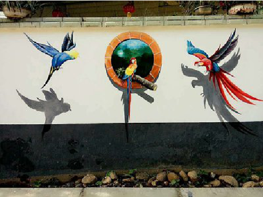 东兰视觉错位-3D墙绘设计