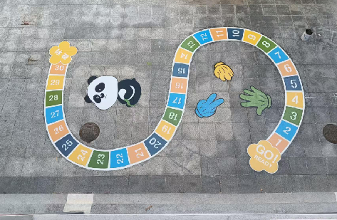 东兰地面游戏彩绘