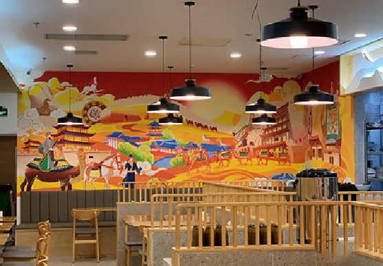 东兰商业空间彩绘介绍。