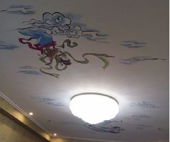 东兰如何快速绘制天花板上的手绘墙？