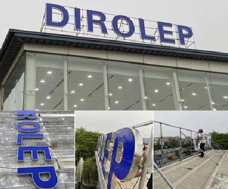 东兰楼顶发光字安装的注意事项。